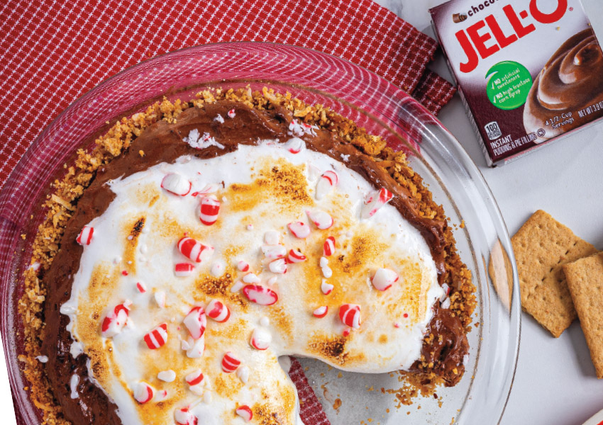 Hot Chocolate Pie with Toasted Coconut Crust