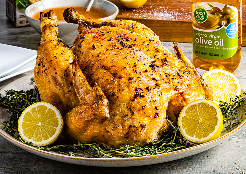 Lemon-Thyme Whole Roasted Chicken