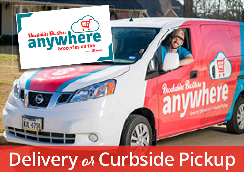 Delivery or Curbside Pickup