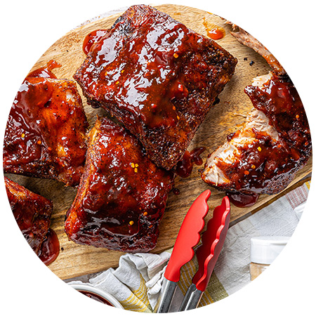 Grilled Sweet & Sticky BBQ Ribs